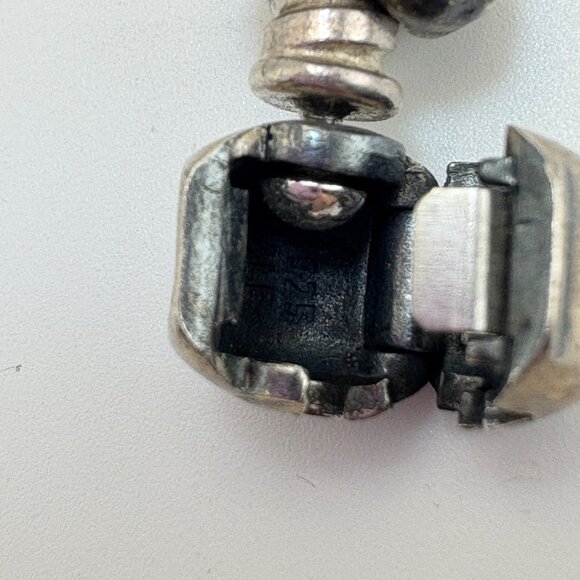 Pandora ALE Sterling Silver 925 Santa Claus Christmas Charm Bracelet 7" Length - Picture 13 of 16